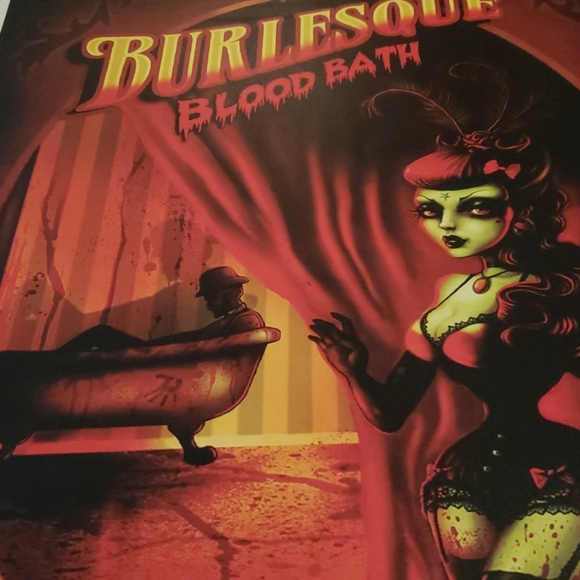 Too Fast Burlesque Blood Bath The Alienist 11"x17" Lithograph Tattoo Art Print - Picture 6 of 8